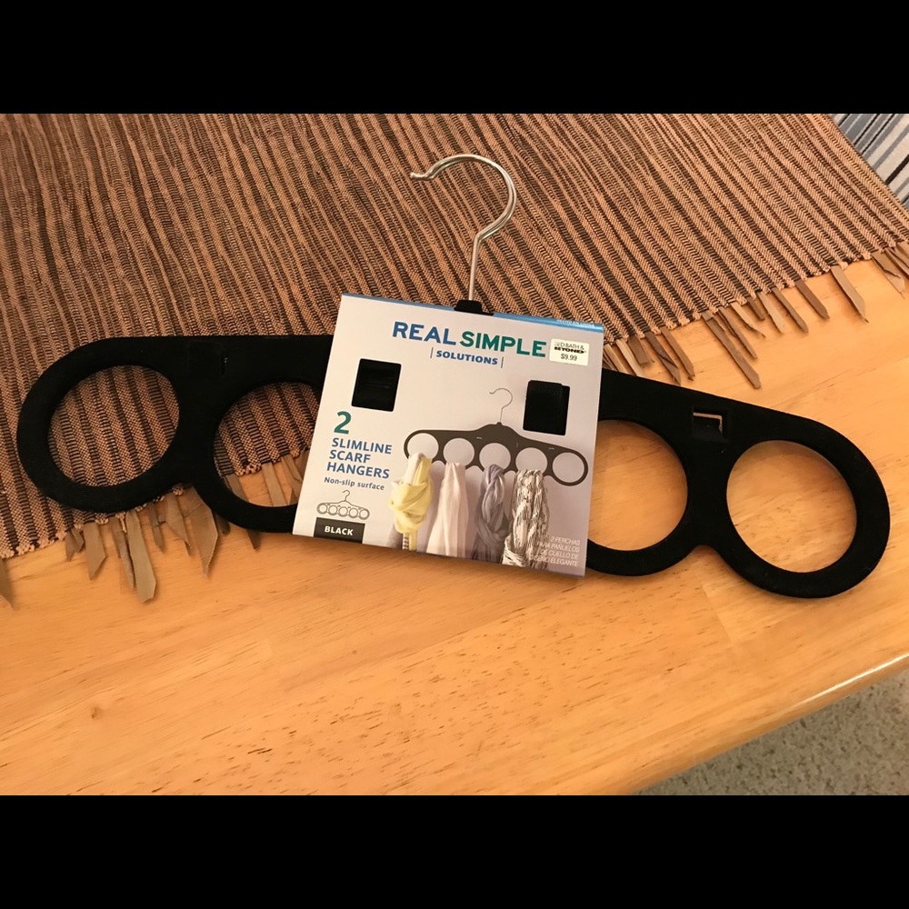 NWT Real Simple Scarf hangers (set of 2)